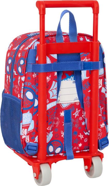 Produktbild Spiderman Schulrucksack mit Rädern Spider-Man Rescue Blau Rot 22 x 27 x 10 cm