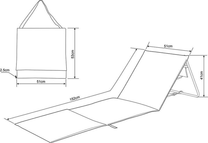 Image du produit Intimo Living Chaises longues de plage (100 cm)