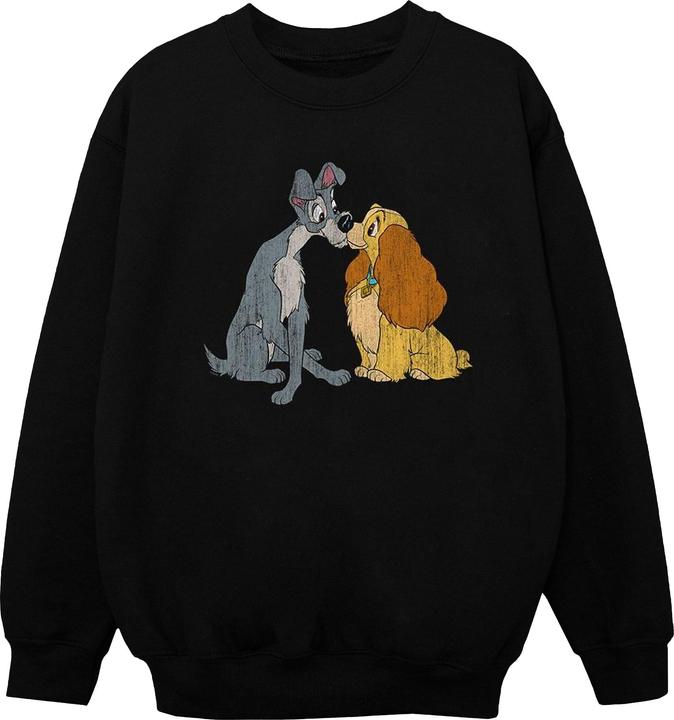 Produktbild Disney Lady And The Tramp Distressed Kiss Sweatshirt Mädchen (116)