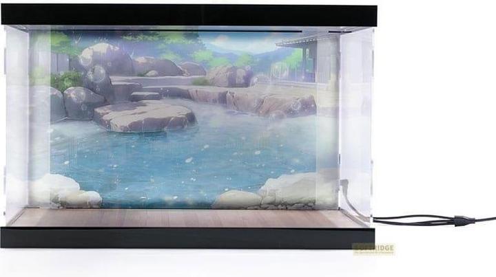 Actual product image Mimeyoi Azur Lane acrylic display case with lighting for Kashino Hot Springs Relaxation figure