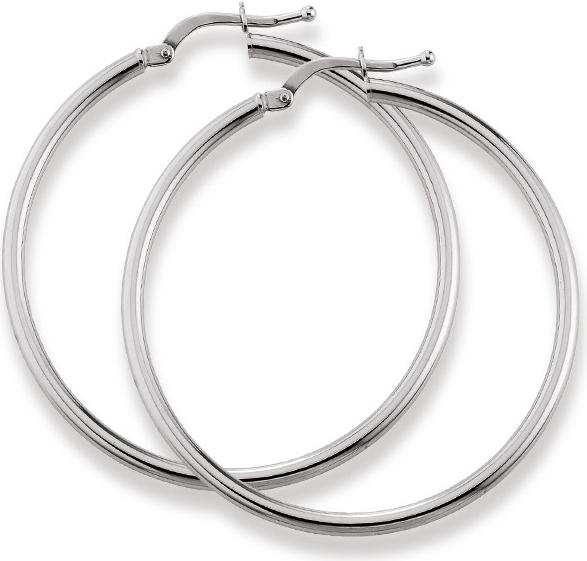 Image du produit Natsumi Schmuck Créoles en or blanc 18K/750 Ø 29-54mm Rondes Ø 39mm (Or blanc 750/18 K)