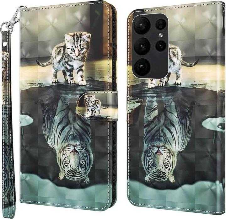Actual product image Cover-Discount Glitter effect cat case (Samsung Galaxy S24 Ultra)