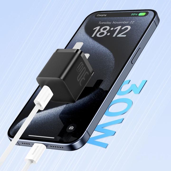 Produktbild Baseus Superior Series II USB-C – USB-C 30 W 480 Mbit/s 2 m Kabel – Weiss (2 m, USB 2.0)