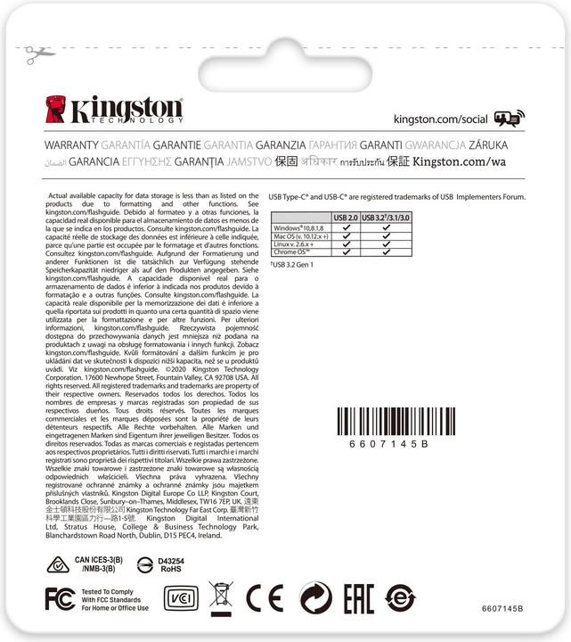 Produktbild Kingston DataTraveler 70 (256 GB, USB-C, USB 3.2)