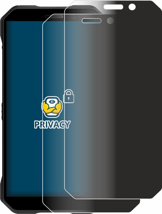 Productafbeelding BROTECT Anti-spionnetje privacyfolie Beschermfolie tegen blauw licht (2 Stuk, Doogee S61)