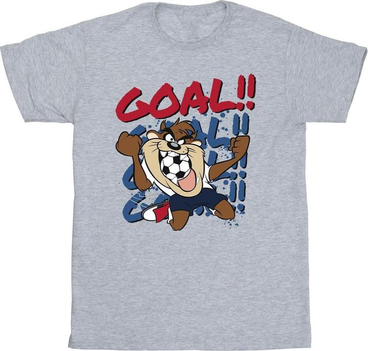 Actual product image Looney Tunes Mens Taz Goal Goal Goal T-Shirt (XXL)