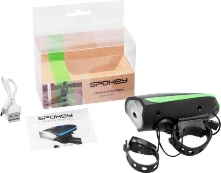 Immagine prodotto Spokey Luce per bicicletta Raini con clacson