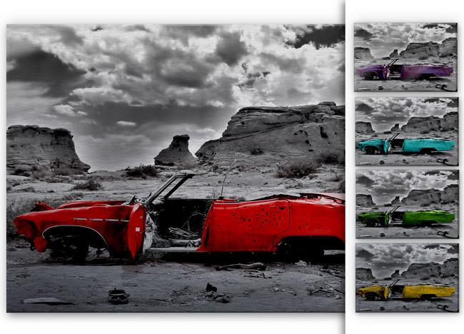 Actual product image Trenddeko Red Cadillac (60 x 40 cm)