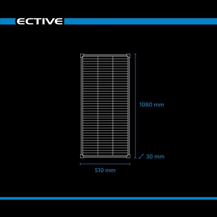 Image du produit Ective Bardeau Panneau solaire 12V 110W Technologie des bardeaux Panneau solaire PV (110 W, 6.30 kg)