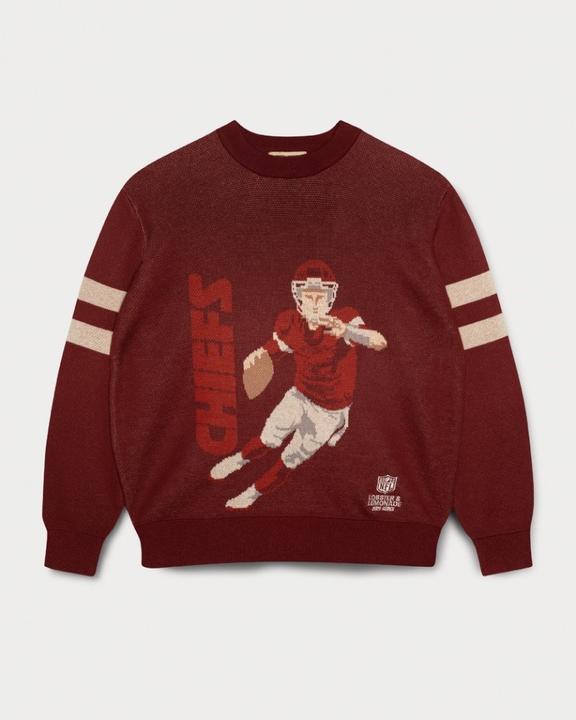 Produktbild Lobster & Lemonade Kansas City Chiefs QB 81 Knit Sweater maroon L (L)