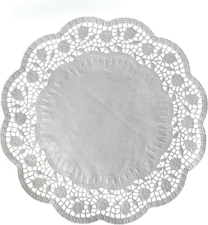 Produktbild Wimex.eu Deko-Tortenspitze (PAP) rund weiss 36cm - 100 Stück