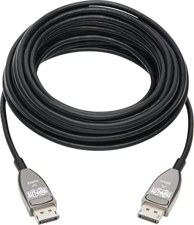 Image du produit Eaton Câble optique actif DisplayPort AOC 8K 60 Hz M/M CL3 Rated Latching Connectors Blac (15 m, DisplayPort)
