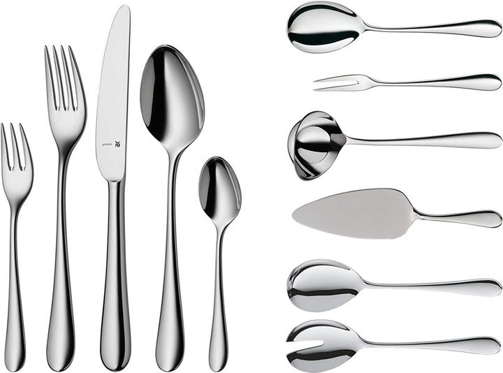Produktbild WMF Essbesteck Besteckset 12 Personen Merit 66tlg Hohlheft Edelstahl 18/10 poliert (66 Stück, Besteck Set)