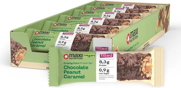 Image du produit Maxi Nutrition Creamy Core Bar Peanut Caramel végétalien (Chocolat, Caramel, 1 pcs, 45 g)