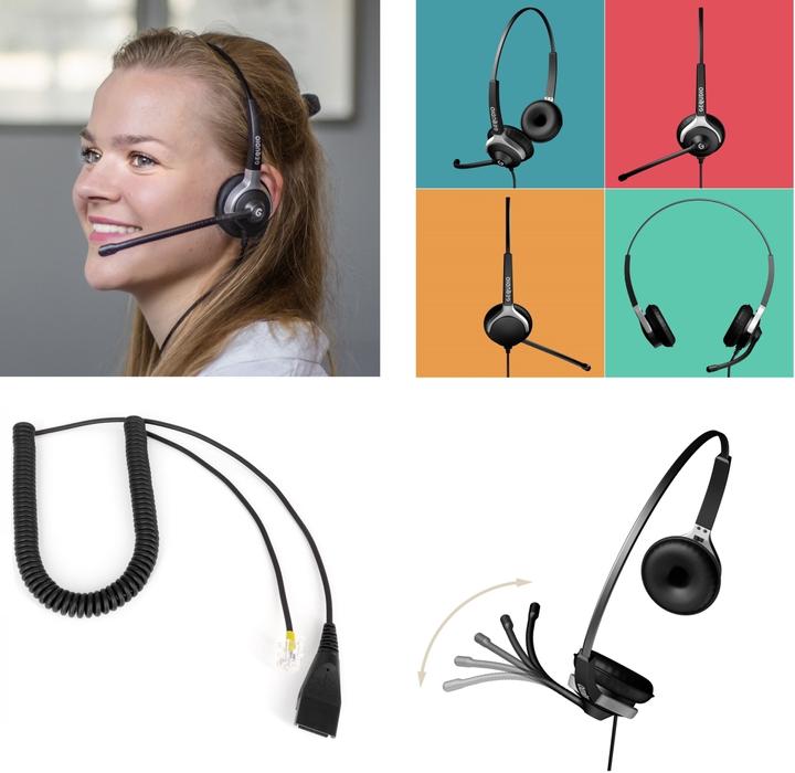 Image du produit Gequdio GX5+ Kit téléphone IP avec adaptateur secteur & casque