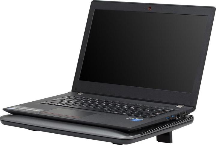 Actual product image Rivacase 5555 silver laptop cooling pad up to 15.6