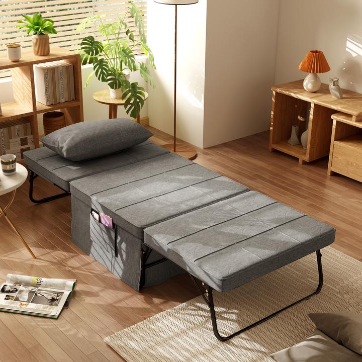 Immagine prodotto Homcom Letto pieghevole con materasso (188 x 73 cm)