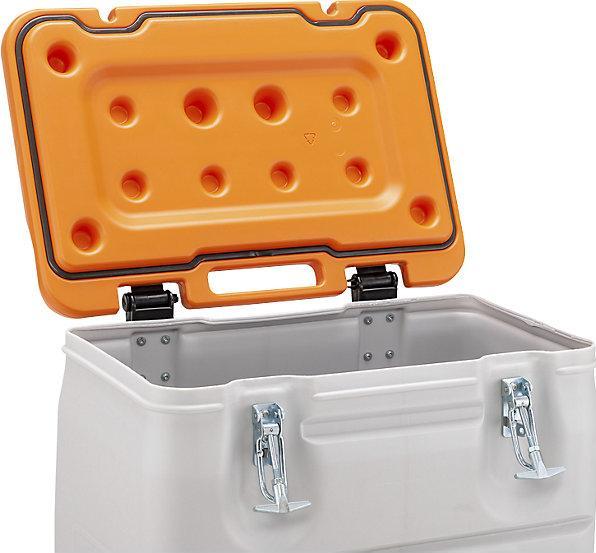 Produktbild Cemo Gefahrgut Box mobil 170 Liter Box grau Deckel orange