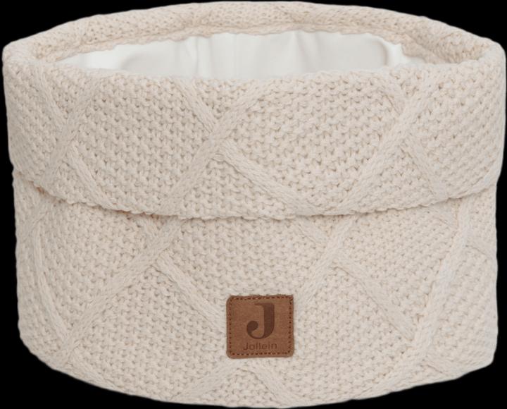 Actual product image Jollein Care basket Check Knit Oatmeal 14 x 18 cm