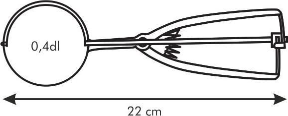 Immagine prodotto Tescoma Porzionatore Meccanico Per Gelato Ø 5 Cm Presto (Palline di gelato)
