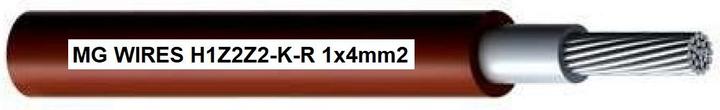 Immagine prodotto No Name Cavo fotovoltaico // Fili MG // 1x4mm2 0 6/1kV rosso H1Z2Z2-K-R-4mm2 RD Bobina da 500m