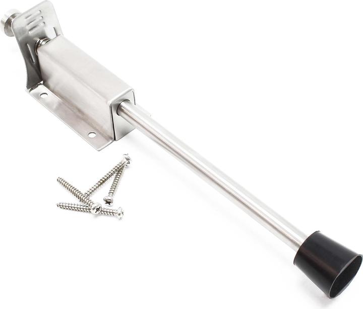 Image du produit Wiltec Guide de porte à pédale 118-146mm en Acier inoxydable Butoir de porte Amortisseur de sol Bloq