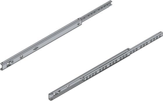 Produktbild Hettich Schubladenschiene Teilauszug 250-410 mm verzinkt 9136693 2 Stück