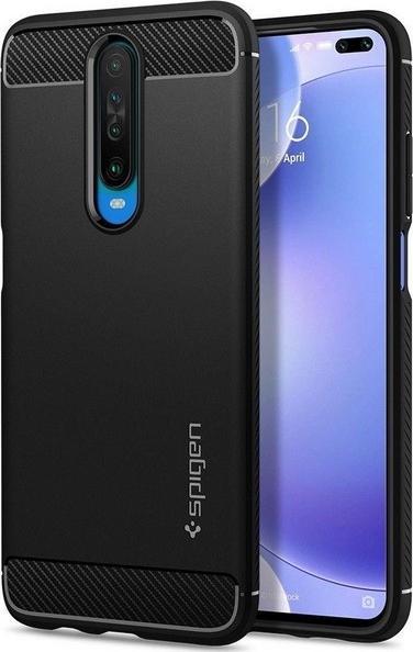 Actual product image Spigen Rugged Armor mobile phone case (6.67") Cover Black (Xiaomi Redmi K30)
