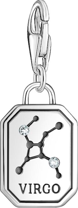 Actual product image Thomas Sabo Charm pendant zodiac sign Virgo with silver stones (925 silver)