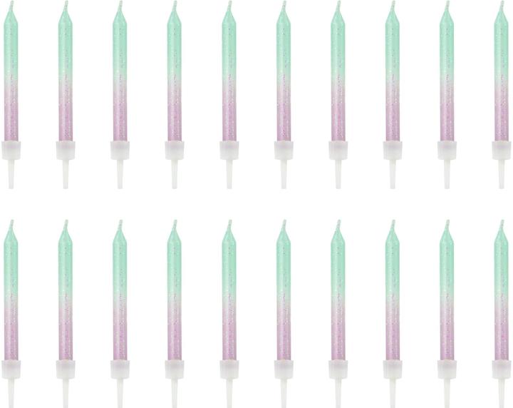 Image du produit Partydeco Bougies 6cm scintillantes sirène (20p.) (20 pcs)