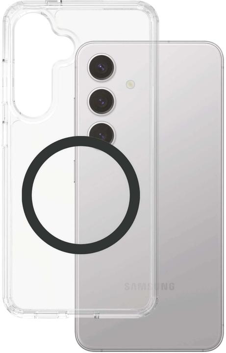 Actual product image PanzerGlass CARE by ® Flagship Case Transparent Urban Combat w. Black Qi Compatible Samsung Galaxy S (Samsung Galaxy S25+)