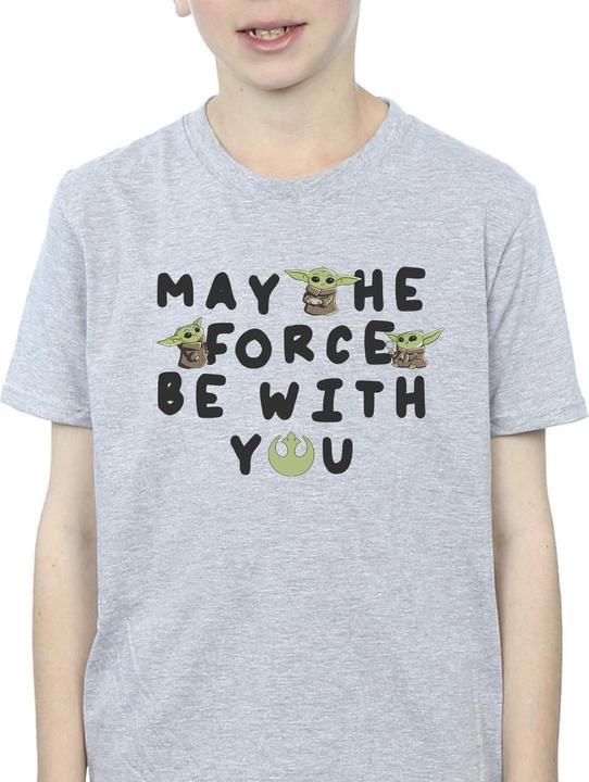 Produktbild Star Wars The Mandalorian Grogu May The Force Be With You TShirt Jungen (152, 158)