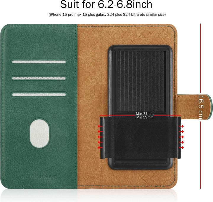 Actual product image Cadorabo Hülle für Motorola MOTO Z FORCE Book Case Style (Motorola Moto Z Force)