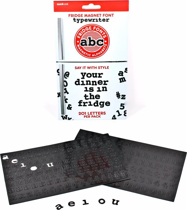 Actual product image Suck UK Fridge Fonts (201 x)