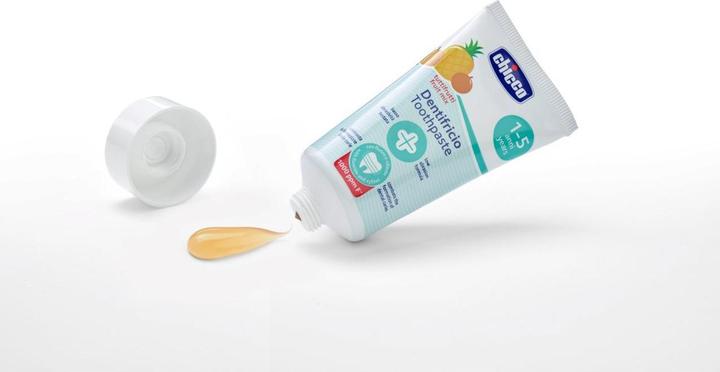 Actual product image Chicco Toothpaste Tuttifrutti with fluoride 1000ppm 1-5y Italian paste (50 ml)