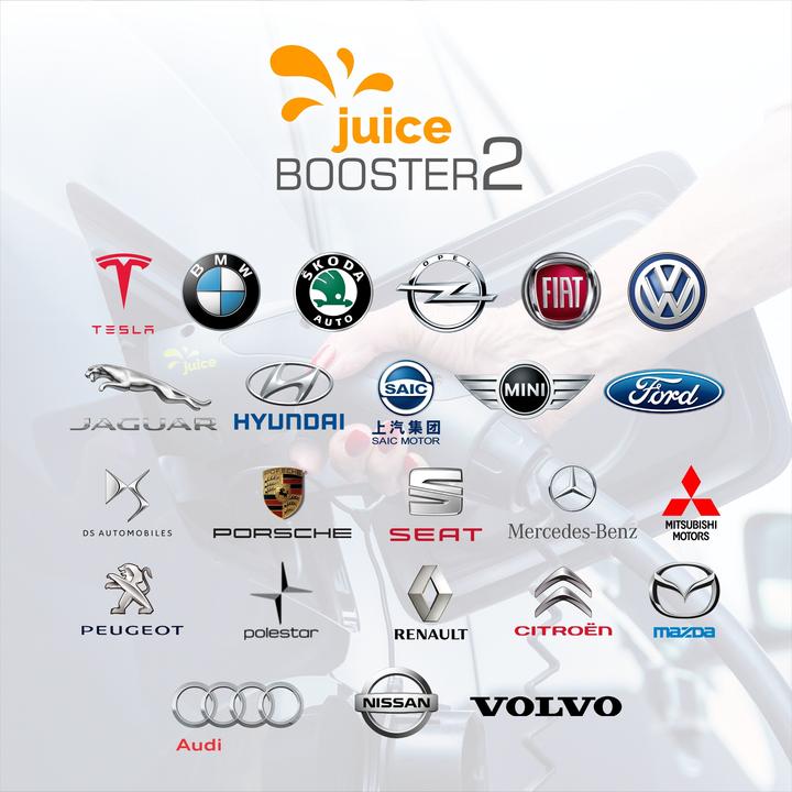 Productafbeelding Juice Technology Juice Booster 2 Zwitserse Reisset (Type 2, 22 kW, 32 A, CEE16 blauw, CEE16 rood, Type 13, CEE32 rood)