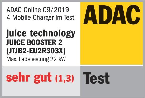 Productafbeelding Juice Technology Juice Booster 2 Zwitserse Reisset (Type 2, 22 kW, 32 A, CEE16 blauw, CEE16 rood, Type 13, CEE32 rood)