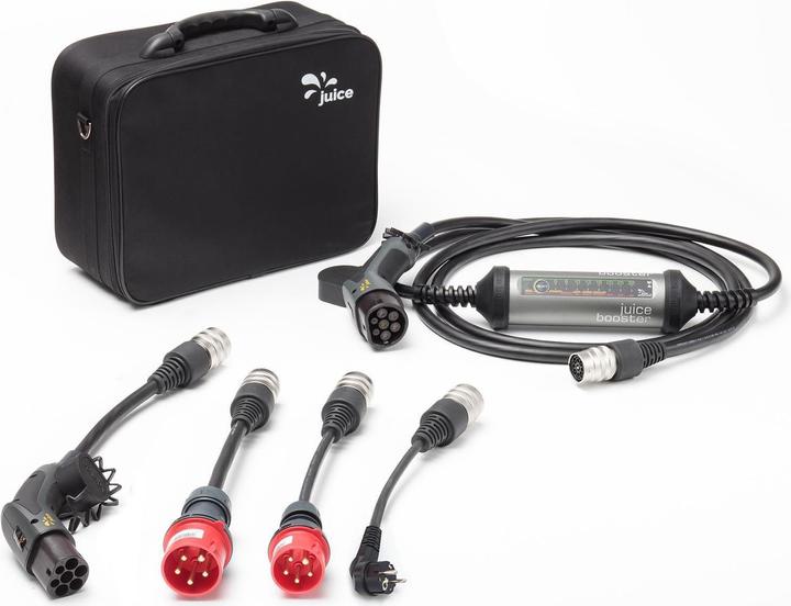 Actual product image Juice Technology Juice Booster 2 EU Traveller Set Plus (Type 2, 22 kW, 32 A, CEE32 red, Type 2, CEE 7/7, CEE16 red)