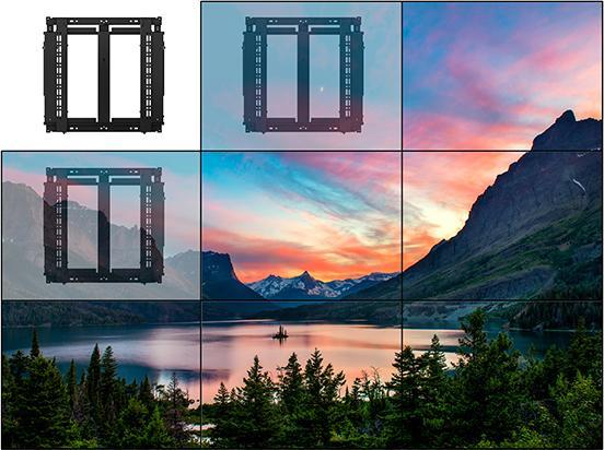 Actual product image b-tech BT8312 - 50 kg - 106.7 cm (42 inches) - 177.8 cm (70 inches) - 200 x 100 mm - 400 x (Wall, 70", 50 kg)