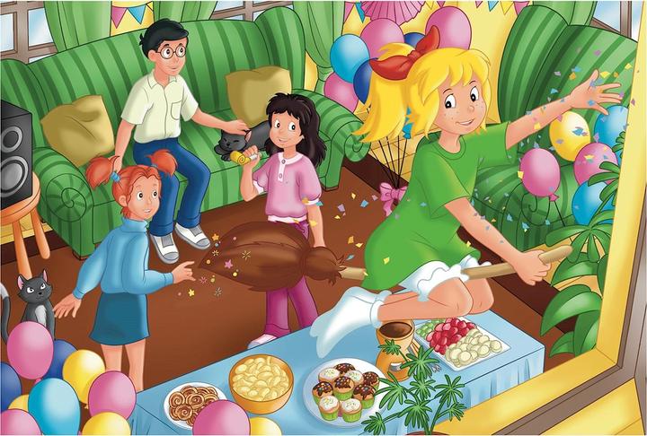 Actual product image Schmidt Spiele Bibi Blocksberg birthday party incl hair clips (100 pieces)