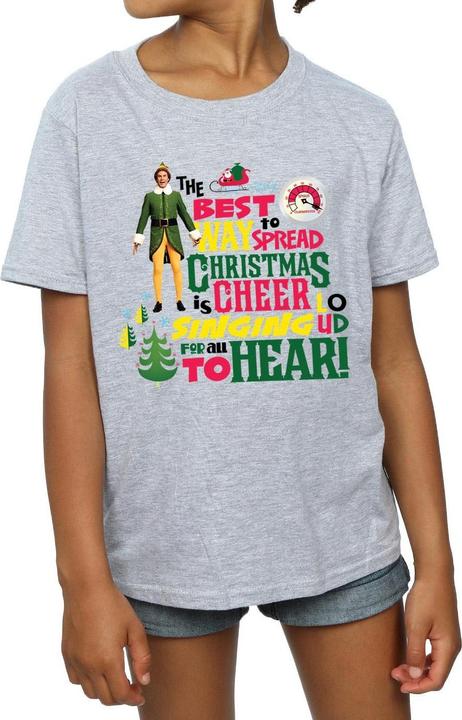 Immagine prodotto Elf Christmas Cheer Maglietta Ragazze (140, 146)