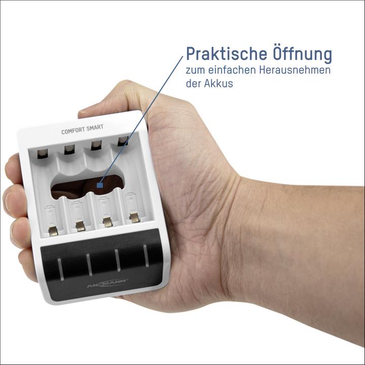 Produktbild Ansmann Comfort Smart Ladegerät (1 Stk., AAA, AA, 800 mAh, Ladegerät inkl. Akku)