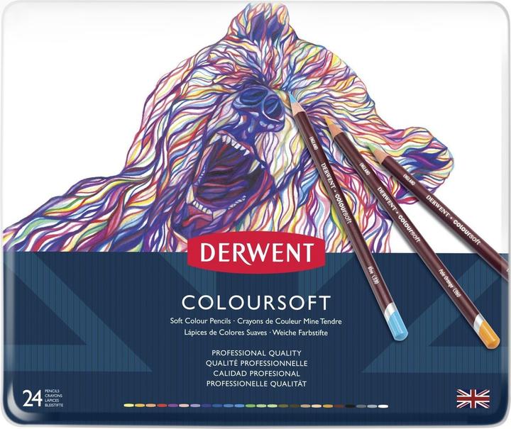 Produktbild Derwent Coloursoft Buntstifte (Mehrfarbig, 24 x)