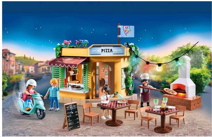 Image du produit Playmobil Pizzeria avec restaurant de jardin (70336, Playmobil City Life)