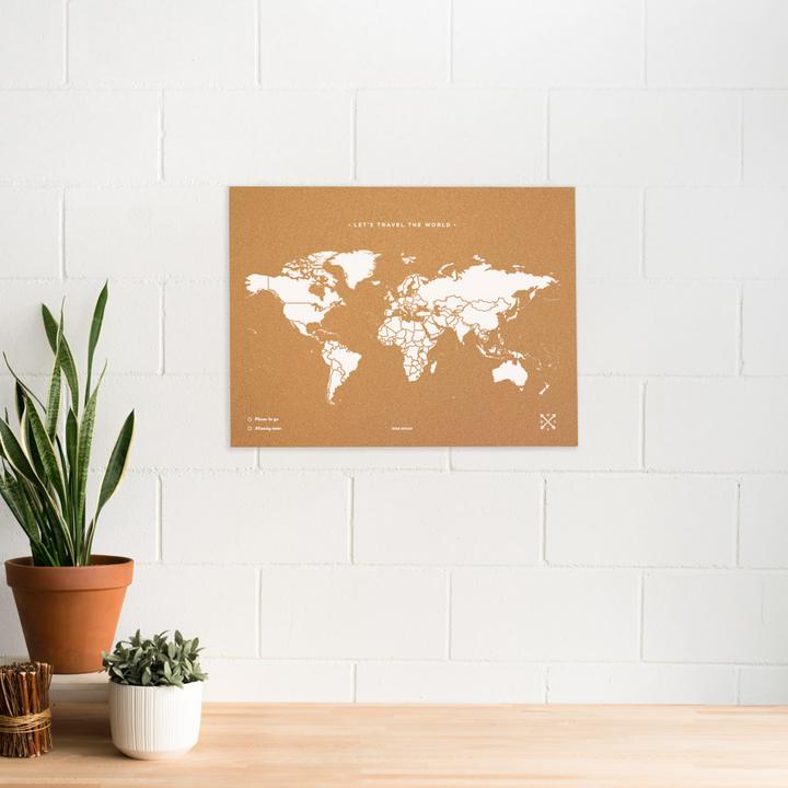 Immagine prodotto Miss wood Mappa Woody L (Bacheca, Mappamondo, 60 x 45 cm)