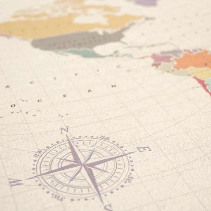 Immagine prodotto Miss wood Mappa del mondo (Bacheca, Mappamondo, 60 x 45 cm)