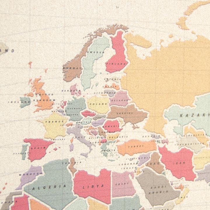 Immagine prodotto Miss wood Mappa del mondo (Bacheca, Mappamondo, 60 x 45 cm)