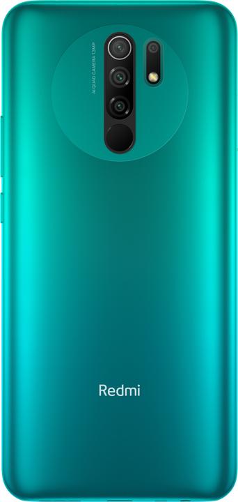 Produktbild Xiaomi Redmi 9 (64 GB, Ocean green, 6.53", Dual SIM + SD, 13 Mpx, 4G)