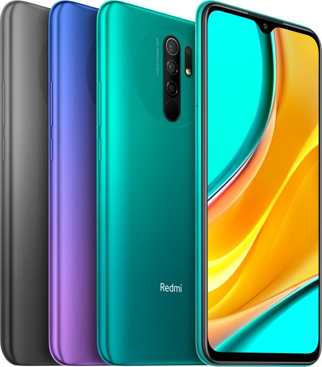 Actual product image Xiaomi Redmi 9 (32 GB, Carbon grey, 6.53", Dual SIM + SD, 13 Mpx, 4G)