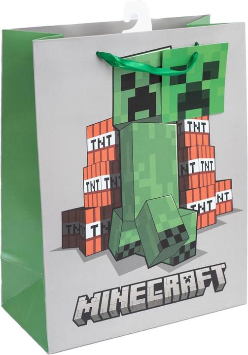 Actual product image Minecraft Creeper Gift Bag (Cellophane wrap)